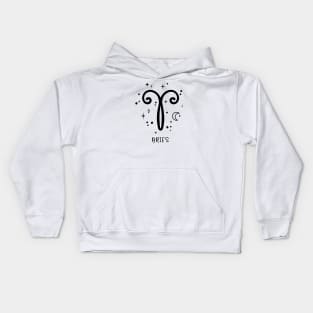 Aries Celestial Zodiac Sign Symbol Kids Hoodie